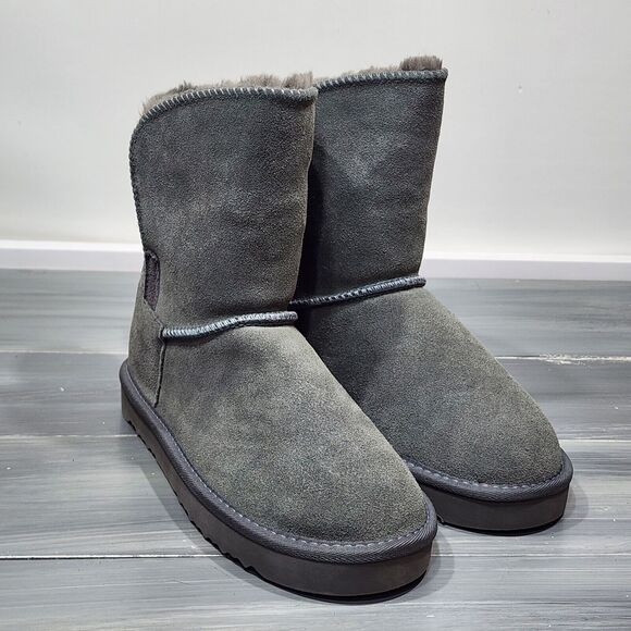 Style & Co Suede Boots 9M Gray Teenyy Cold Weather Booties - Picture 2 of 10